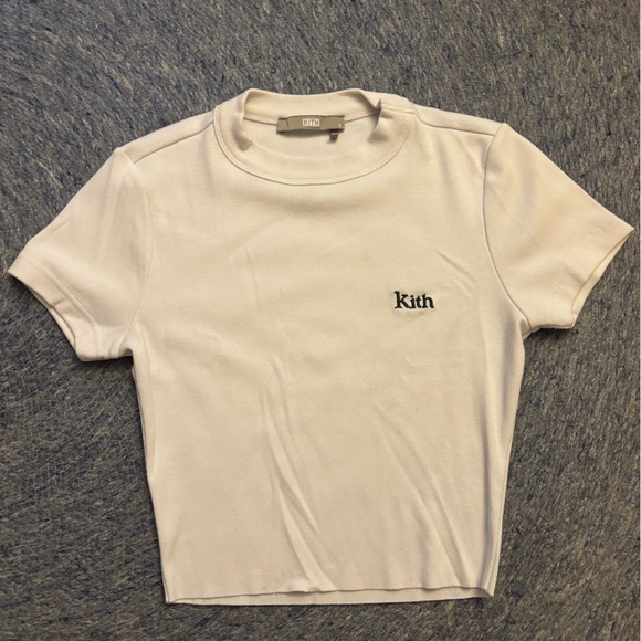 Kith White Ribbed Tee - Picture 1 of 6